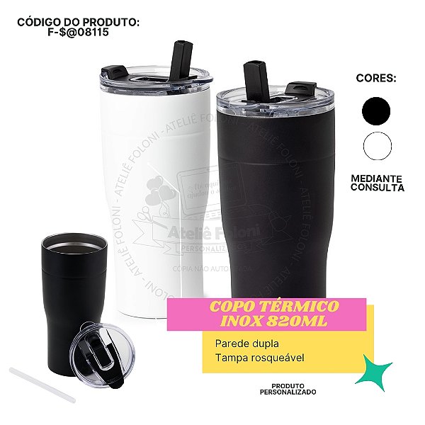 Copo Térmico Inox 820ml Personalizado