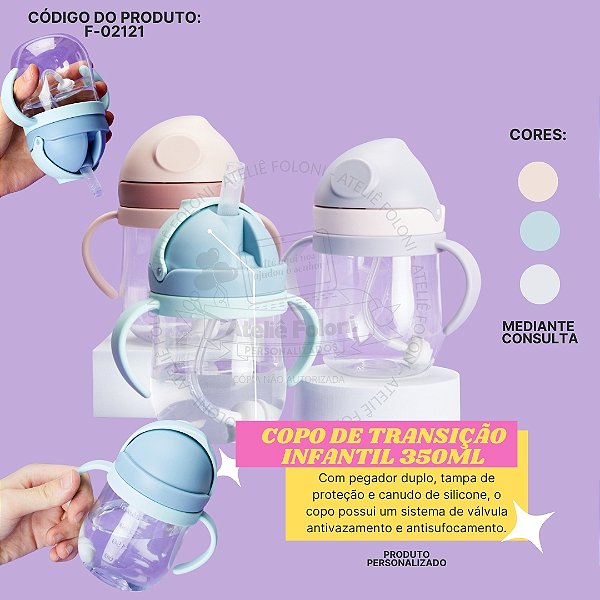 Copo de Transição Infantil 350ml Personalizado