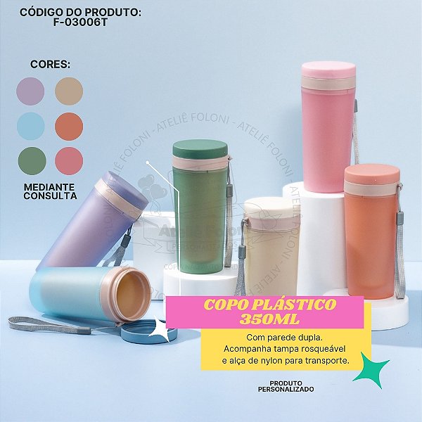 Copo Plástico 350ml Personalizado