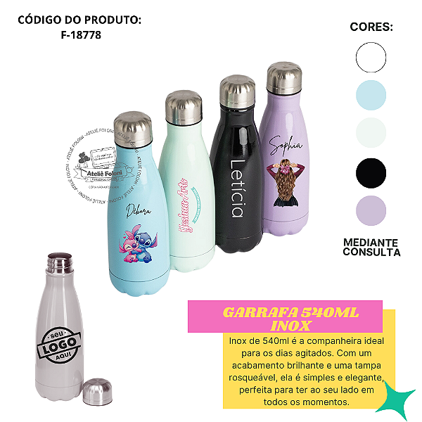 Garrafa 540ml Inox Personalizado