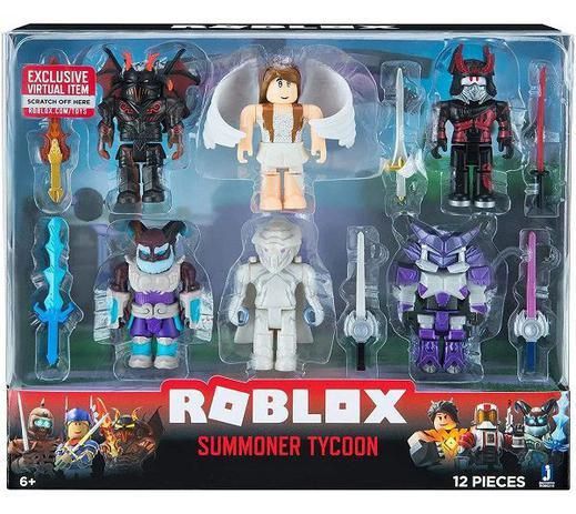 Boneco Roblox Pack com 6 bonecos - Acessórios Summoner Tycoon - Sunny