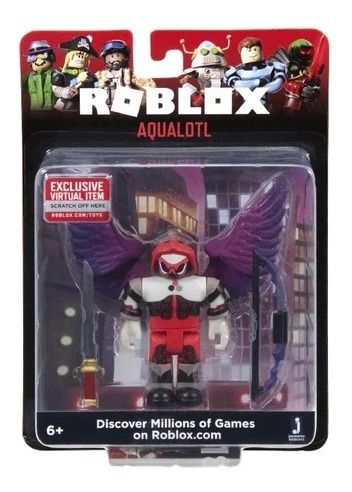 Boneco Roblox - Aqualotl + Código Virtual Sunny