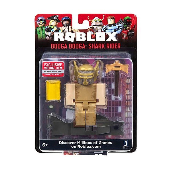 Boneco Roblox - Booga Booga: Shark Rider Jazwares - Sunny