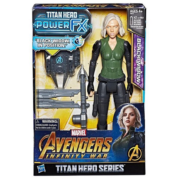 Boneco Viúva Negra 30cm Avengers Guerra Infinita Titan Hero - Hasbro E0614