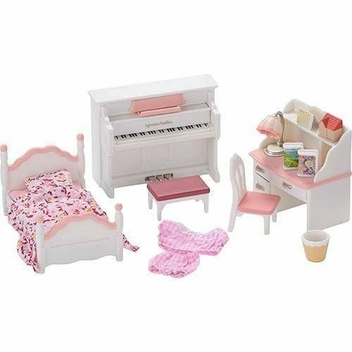 Sylvanian Families - Conjunto Quarto de Menina com Piano 2963