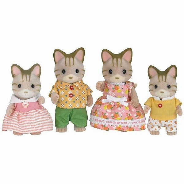 Sylvanian Families - Família Gatos Listrados 5180