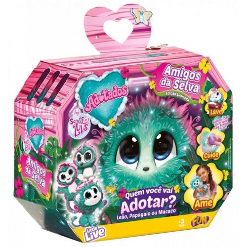 Pelúcia Furballs Adotados Amigos Da Selva Fun