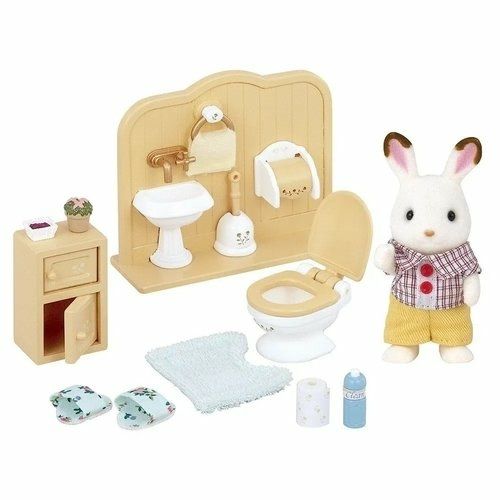 Sylvanian Families - Coelho com Toalete Banheiro 5015/2213