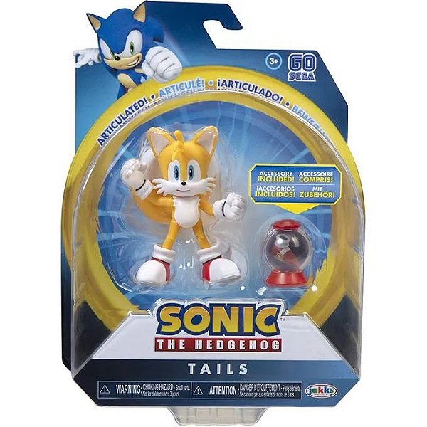 Boneco Sonic Articulado - Tails - FUN