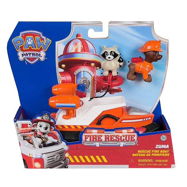 Veículo e Figura Patrulha Canina Fire Rescue Zuma 4849 4850