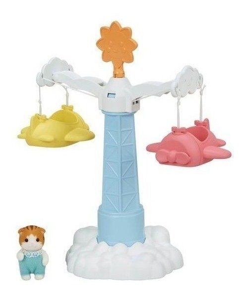Sylvanian Families - Bebe Gato com Aviao 3334/5334