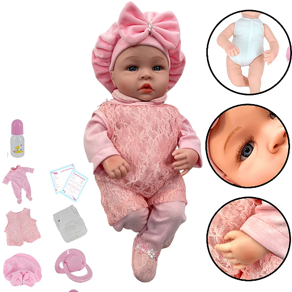 Compra online de Novo estilo bebê reborn boneca macio vinil pano