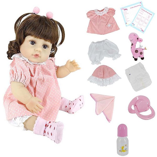 Boneca Bebe Reborn Laura Baby Gabriela - Shiny Toys