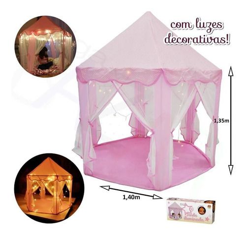 Barraca Infantil Tenda Iluminada com Luzes