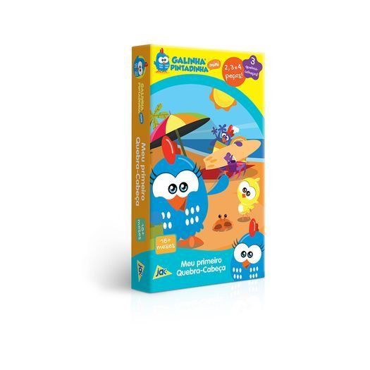 Quebra Cabeça 2,3 e 4 peças Galinha Pintadinha - 2450