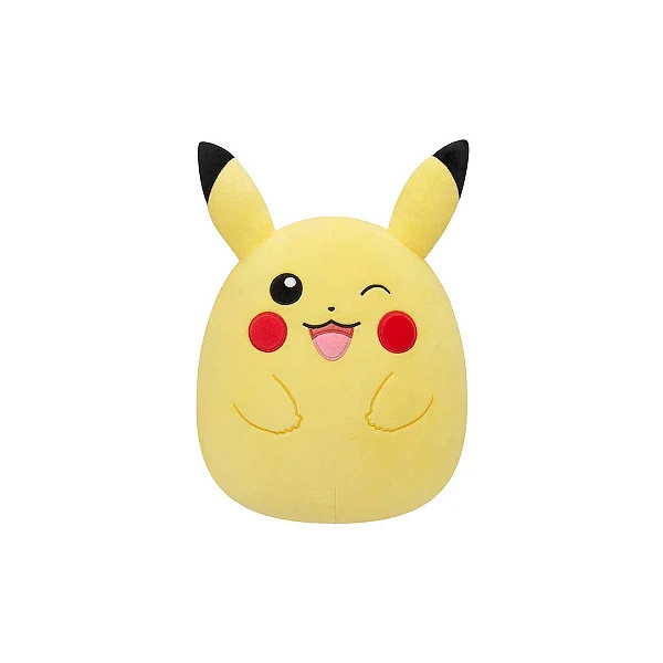 Pelúcia Squishmallow Pokemon 25 cm - Pikachu