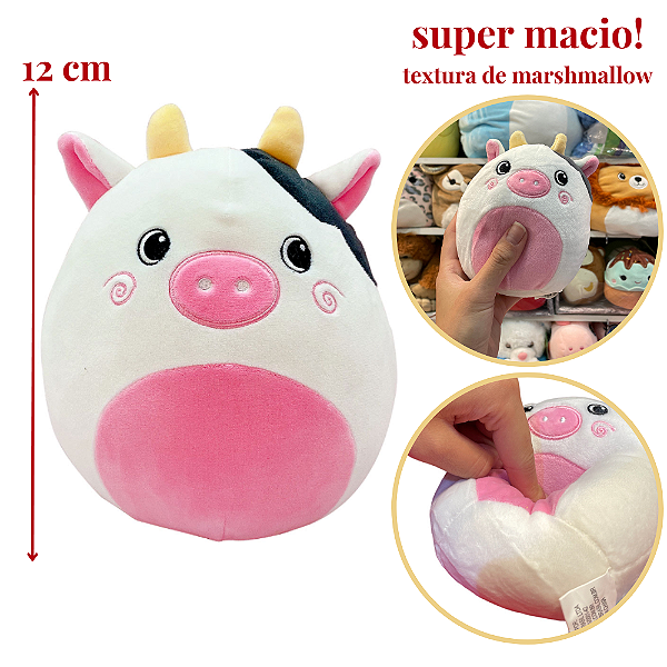 Pelúcia ALMOFADA VACA 12 cm - DMT6369