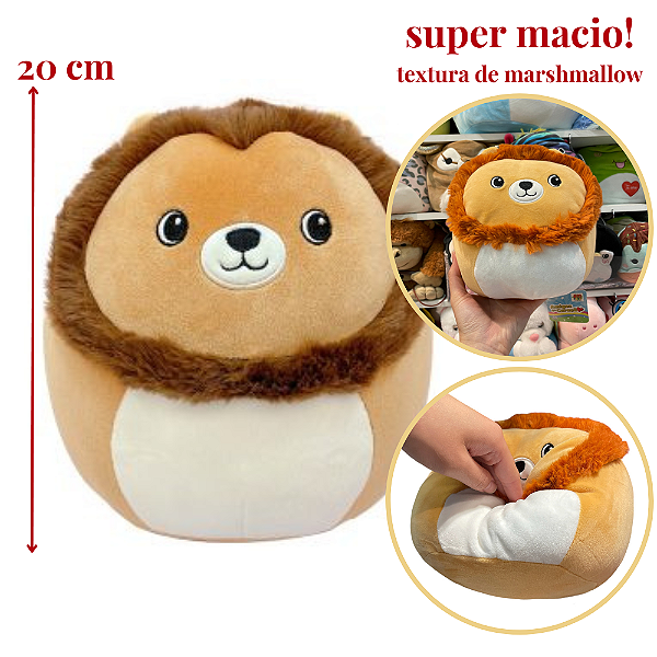 Pelúcia ALMOFADA LEAO 20 cm - DMT6360