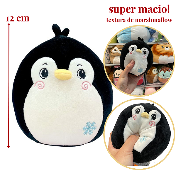 Pelúcia ALMOFADA PINGUIM 12 cm - DMT6369