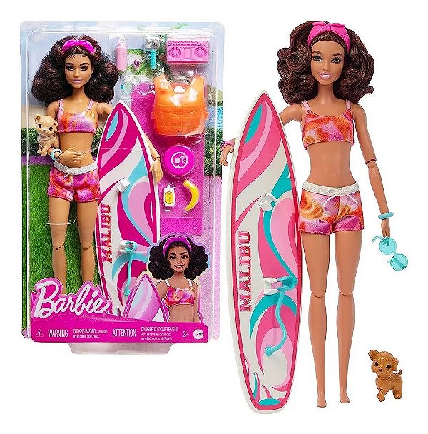 Boneca Barbie O Filme Boneca Dia do Surf - Mattel - TRENDS