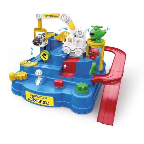 Playset Pista Carrinhos Divertidos Com 2 Carros 0874 - Shiny Toys