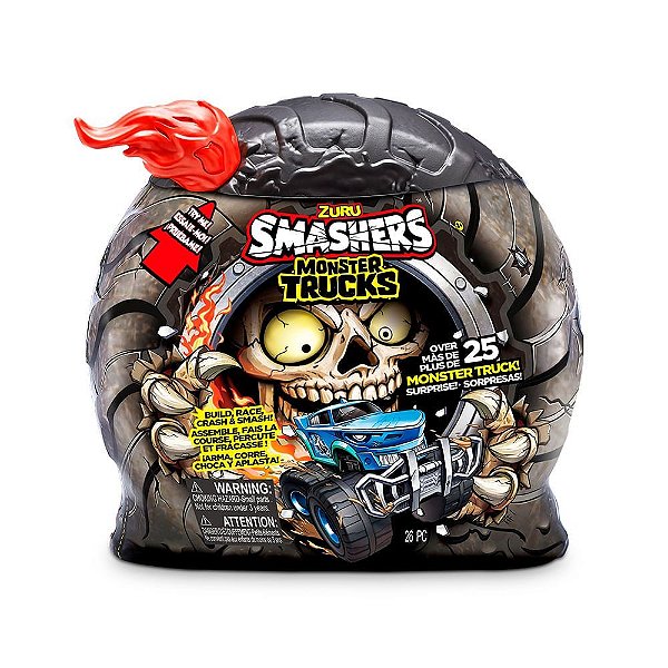 SMASHERS CARRINHO MONSTER TRUCK VERMELHO