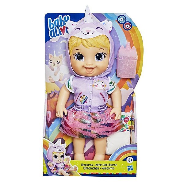 Boneca Baby Alive - Tinycorn - Gatinha Loira - E9423 - Hasbro