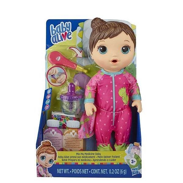 BONECA BABY ALIVE - Aprendendo a Cuidar Morena E6942