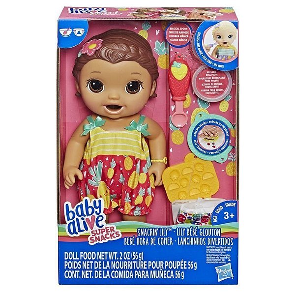 Boneca Baby Alive - Lanchinho Morena E5842 Hasbro