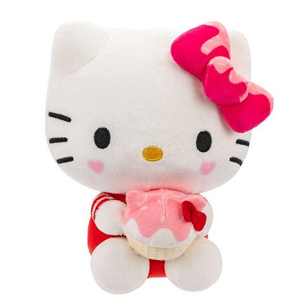 Pelúcia HELLO KITTY SEGURANDO BOLO SUNNY