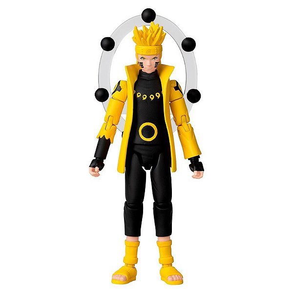 Boneco Uzumaki Sage Of Six Anime Heroes Naruto Bandai 16cm
