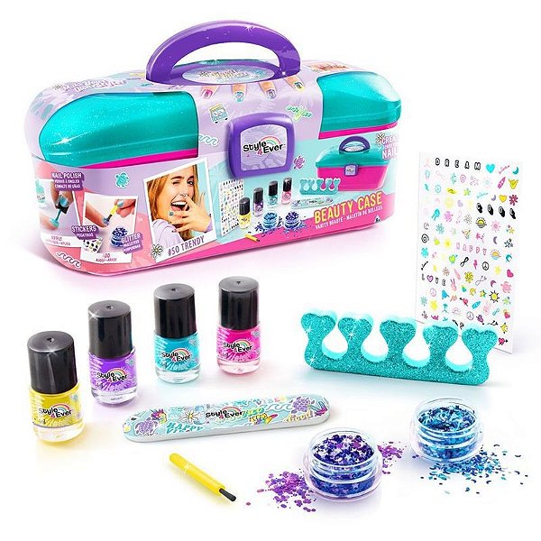 Kit Maleta Manicure Decorar Unhas F652 - FUN
