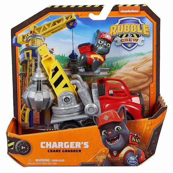 Veículo e Figura Patrulha Canina Charger Guindaste 3794 - Sunny