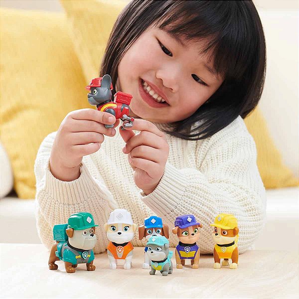 PATRULHA CANINA Set com 7 Bonecos Rubble & Crew 3793 - Sunny