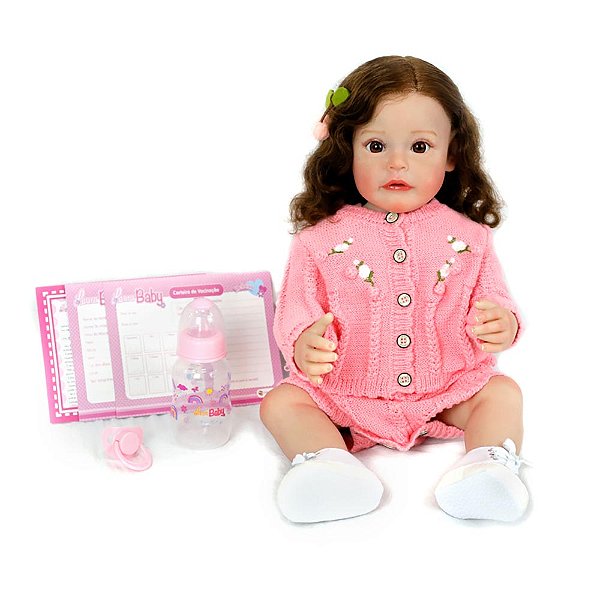 Boneca Bebê Reborn - Lauren 55 cm Corpo 100% Vinil 1817