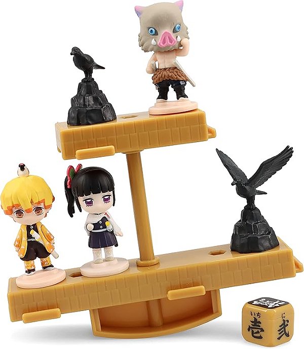 BONECO DEMON SLAYER - Zenitsu Inosuke Kanao Jogo Balance Game 7409