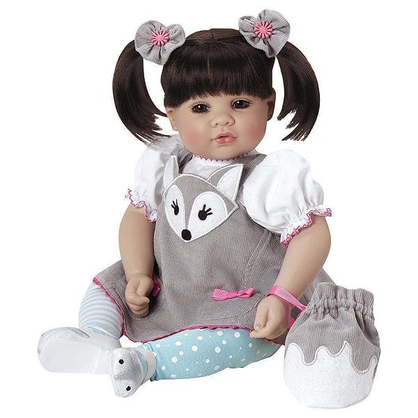 Bebe Reborn Boneca Adora Doll Menina Silver Fox Corpo de Pano 21872
