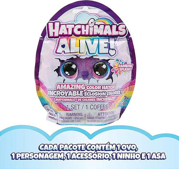 Hatchimals Alive Surpresa com Acessório Pacote - Sunny 4000