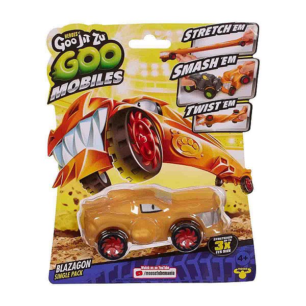 FIGURA ELÁSTICA Carrinho GOO JIT ZU de esticar GO MOBILES