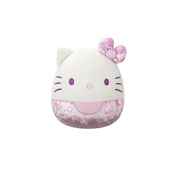 Pelúcia Squishmallow Sanrio 20cm - Hello Kitty Lilás Veludo 3878