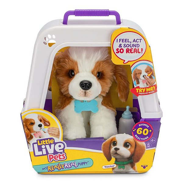 Cachorro Real Puppy Interativo de Pelúcia Little Live Pets - FUN