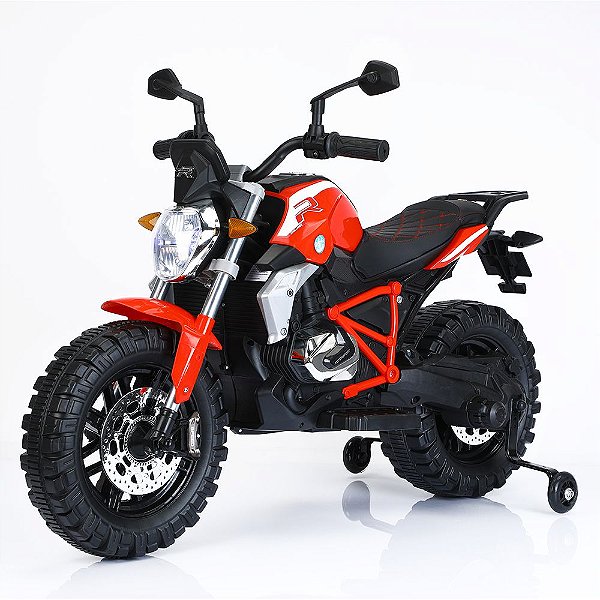 Moto Elétrica Vermelha com Luz de Led 12v - Shiny Toys
