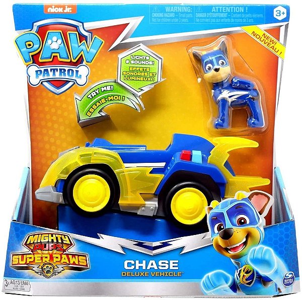 Veiculo E Figura Patrulha Canina 1465-CHASE DELUXE Mighty Pups Sunny