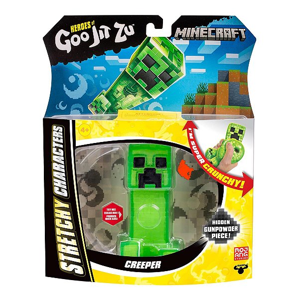 FIGURA ELÁSTICA GOO JIT ZU MINECRAFT - CREEPER 12 cm SUNNY 4402