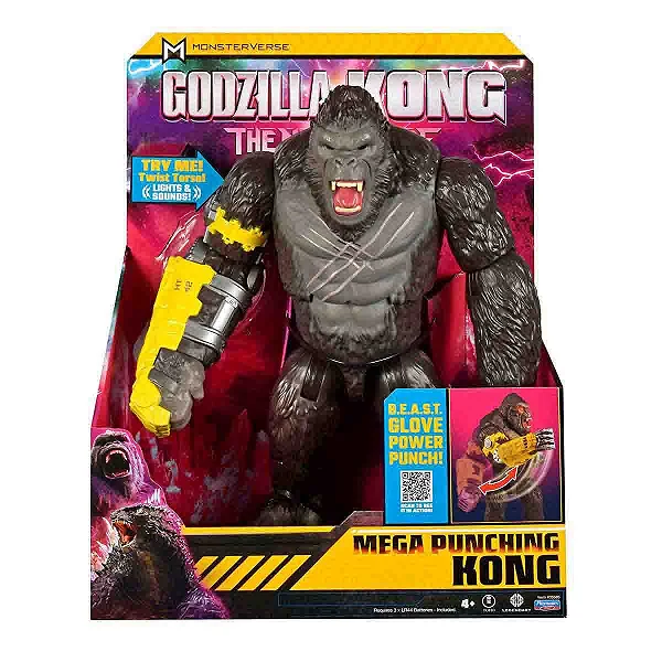 Boneco Godzilla vs Kong The New Empire Kong com Som e Luz 33 cm