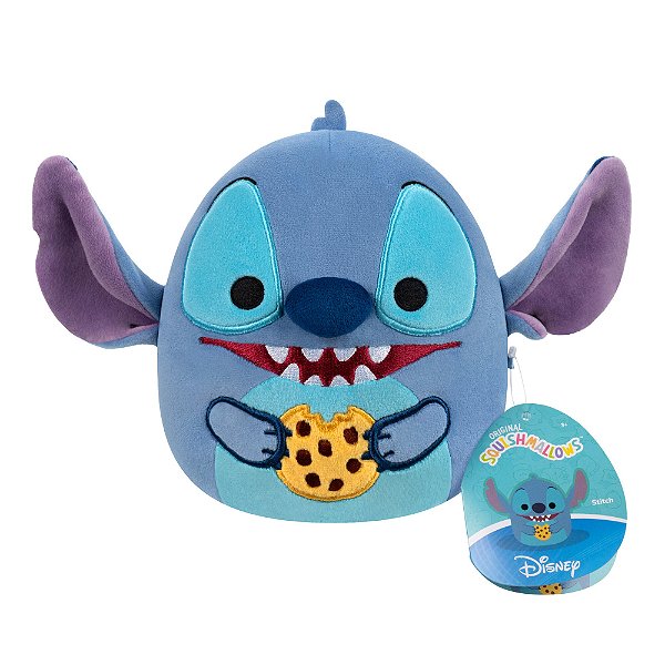 Pelúcia Squishmallow 16cm Stitch Fones - Sunny