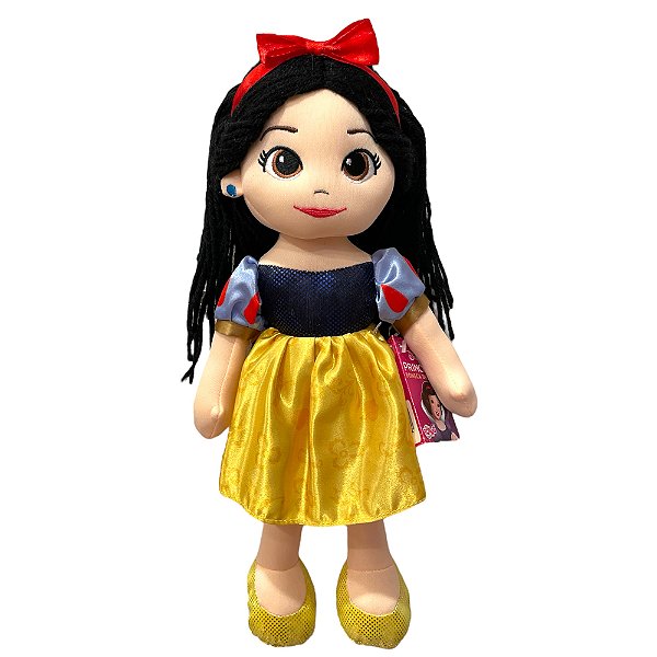 Pelúcia Princesas Disney Branca de Neve - Boneca de Pano Toyng