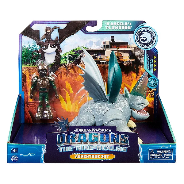 Boneco Como Treinar Seu Dragao Os Noves Reinos D'Angelo Plowhorn