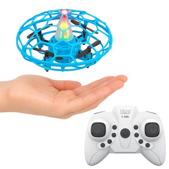 Drone Voador Controle Remoto e Sensor Led Gira 360