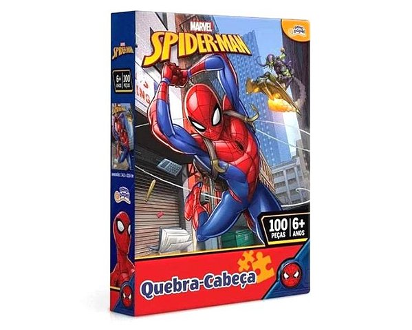 QUEBRA CABECA 100 PEÇAS HOMEM ARANHA SPIDERMAN 8013
